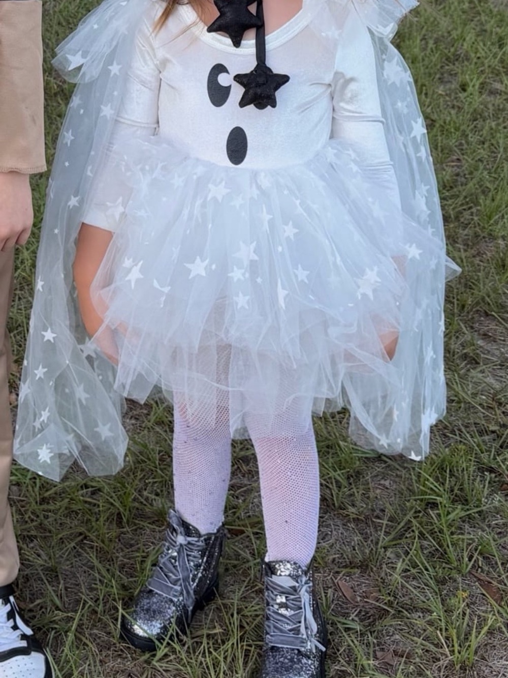 White Star Tulle Ghost Costume Dress